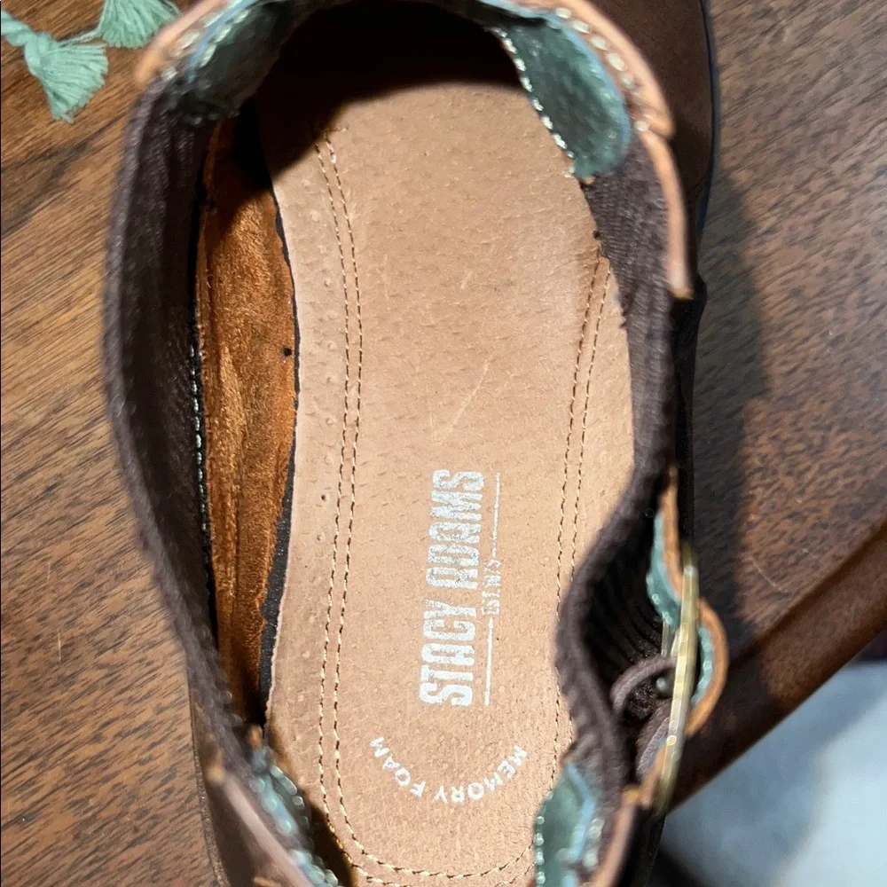 Stacy Adams Oscar Buckle Chelsea Leather and Suede Boots